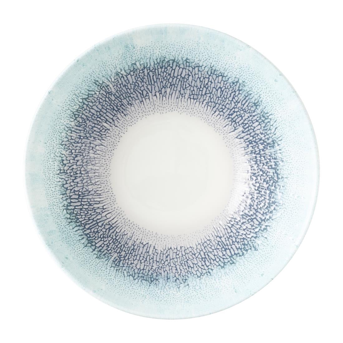Assiettes creuses coupe ronde Churchill Studio Prints Fusion Blue 178mm (Lot de 6) — HX129
