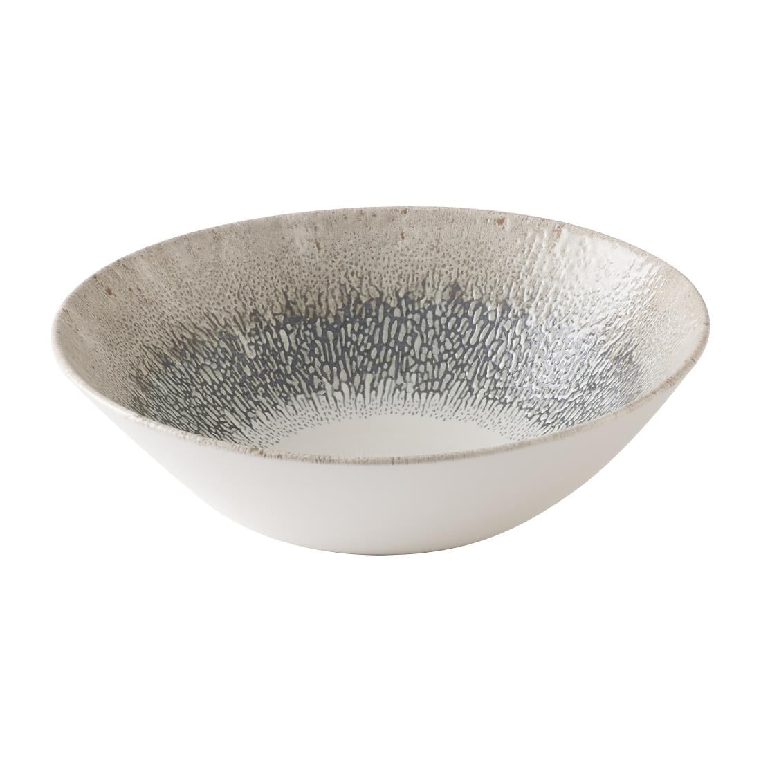Assiettes creuses rondes Churchill Studio Prints Fusion Grey 178mm (Lot de 6) — HX132