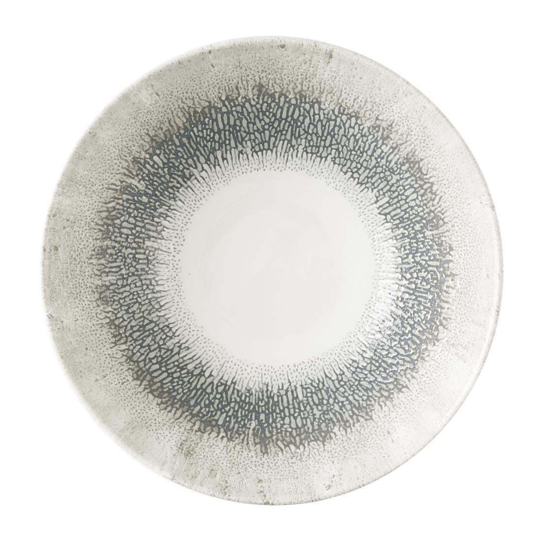 Assiettes creuses rondes Churchill Studio Prints Fusion Grey 178mm (Lot de 6) — HX132