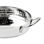 Plat double poignée en inox martelé Olympia Table Presentation 125mm — HY110