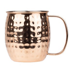 Mugs en acier inoxydable martelé Olympia Barware 440ml cuivre — HY114