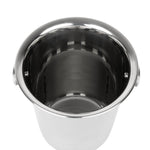 Seau à glace en acier inoxydable avec poignées et rainures Olympia 1050ml — HY121