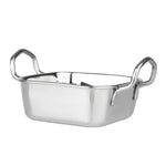 Plat de présentation en inox carré Olympia 115x115mm — HY123