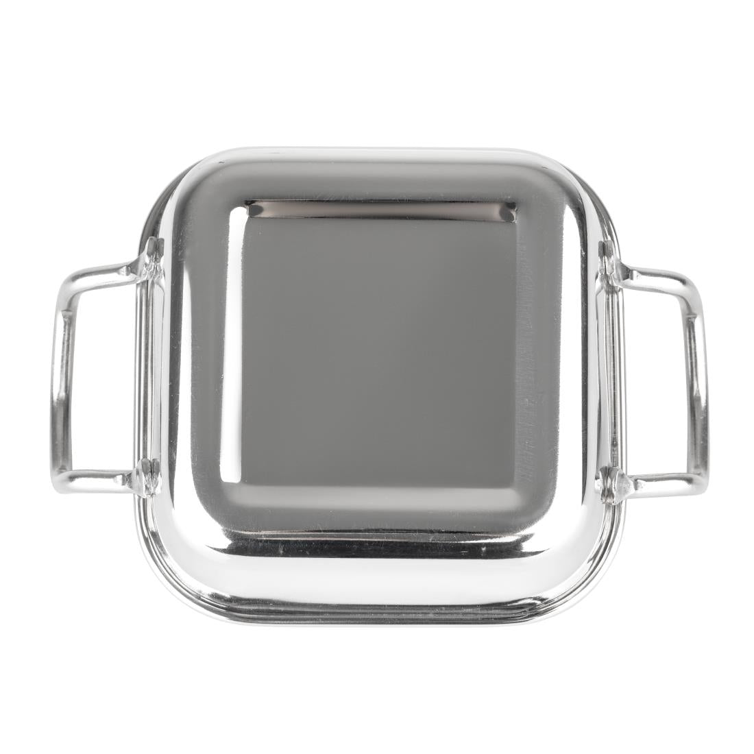 Plat de présentation en inox carré Olympia 115x115mm — HY123