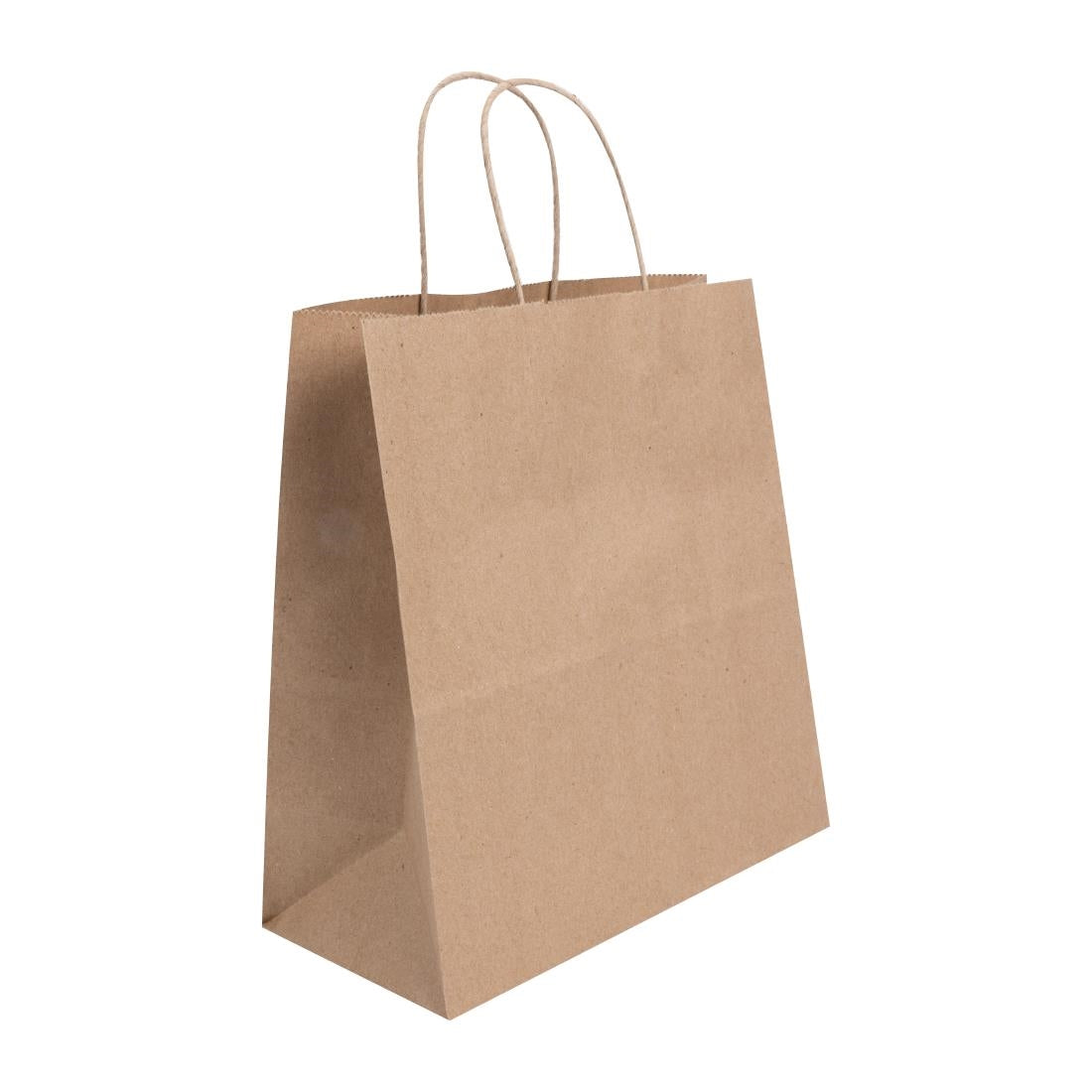 Sacs moyens en papier avec poignée torsadée Fiesta Recyclable marron (lot de 250) — HY762