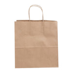 Sacs moyens en papier avec poignée torsadée Fiesta Recyclable marron (lot de 250) — HY762