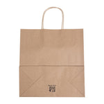 Sacs moyens en papier avec poignée torsadée Fiesta Recyclable marron (lot de 250) — HY762