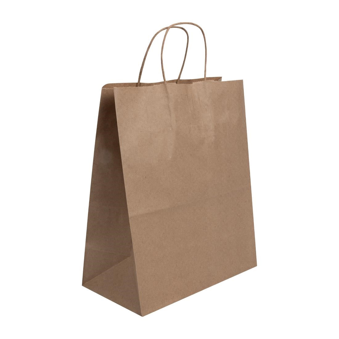 Grands sacs en papier avec poignée torsadée Fiesta Recyclable marron (lot de 250) — HY766