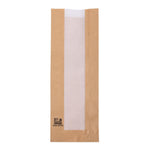 Sachets baguette avec fenêtre en papier cristal Fiesta Compostable 300x100x60mm (lot de 1000) — HY775