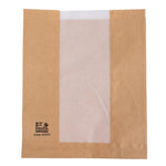Sacs à pain avec fenêtre en papier cristal Fiesta Compostable 266x215x88mm (lot de 1000) — HY777
