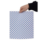Papier d'emballage burger Fiesta Compostable points bleus 250x300 (lot de 200) — HY783