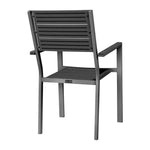 Fauteuils à lattes Bolero Valletta gris (lot de 4) — HZ022