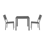 Chaises à lattes Bolero Valletta grises (lot de 4) — HZ023