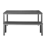 Bancs à lattes Bolero Valletta gris (lot de 2) — HZ024