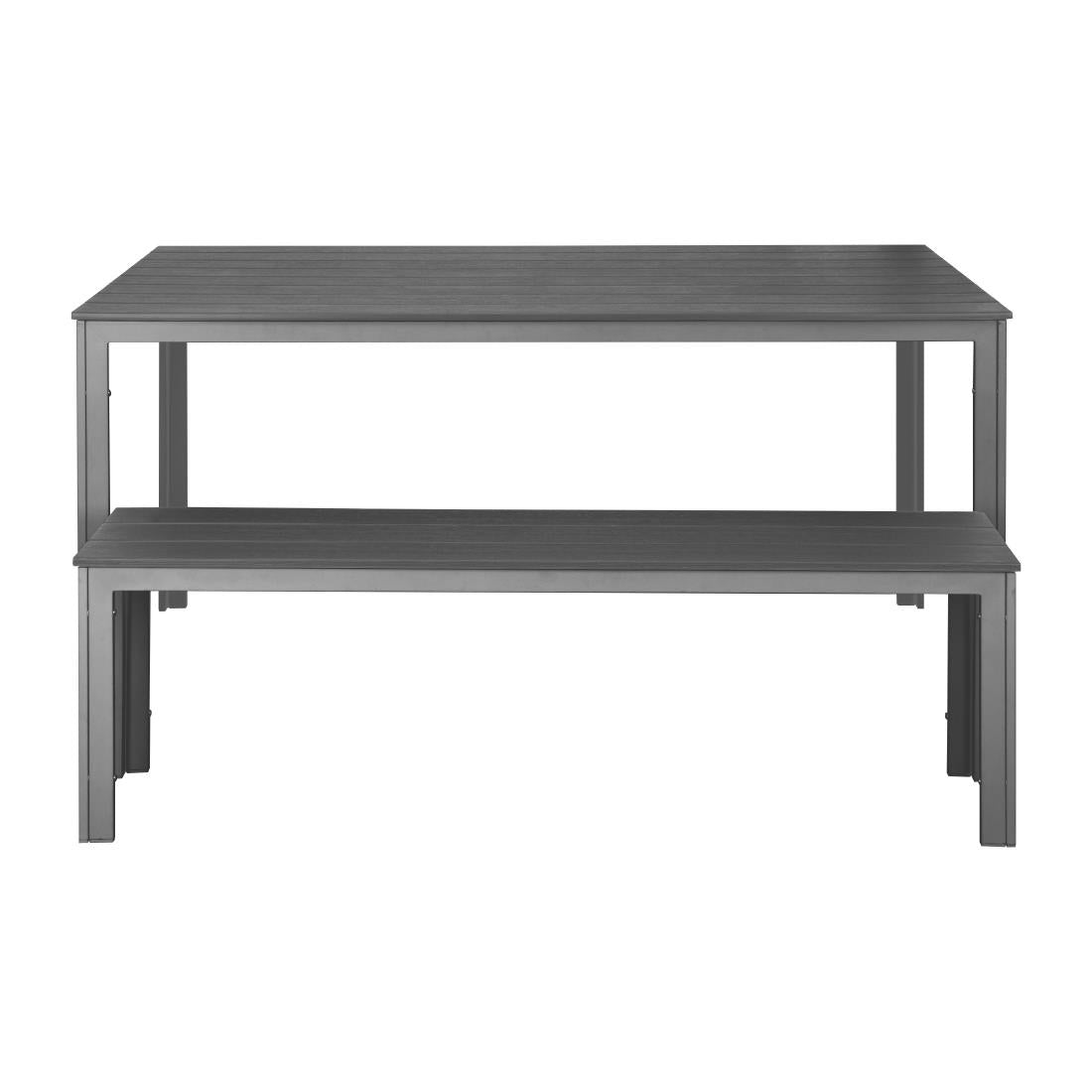 Bancs à lattes Bolero Valletta gris (lot de 2) — HZ024