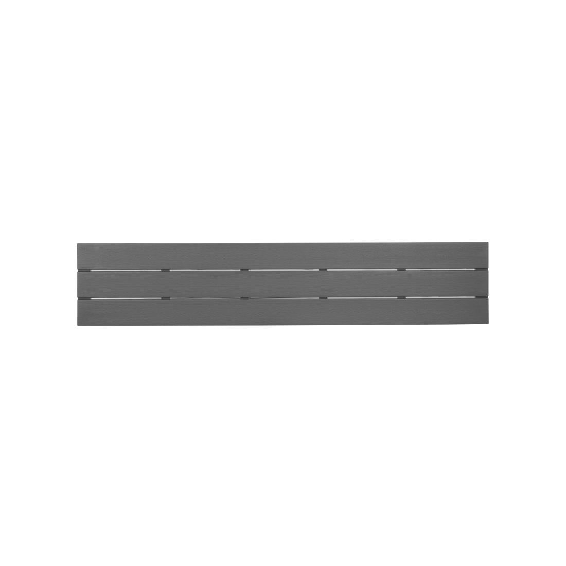 Bancs à lattes Bolero Valletta gris (lot de 2) — HZ024