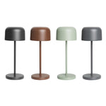 Lampe de table avec abat-jour rond Olympia Lucca noire 200mm — HZ200