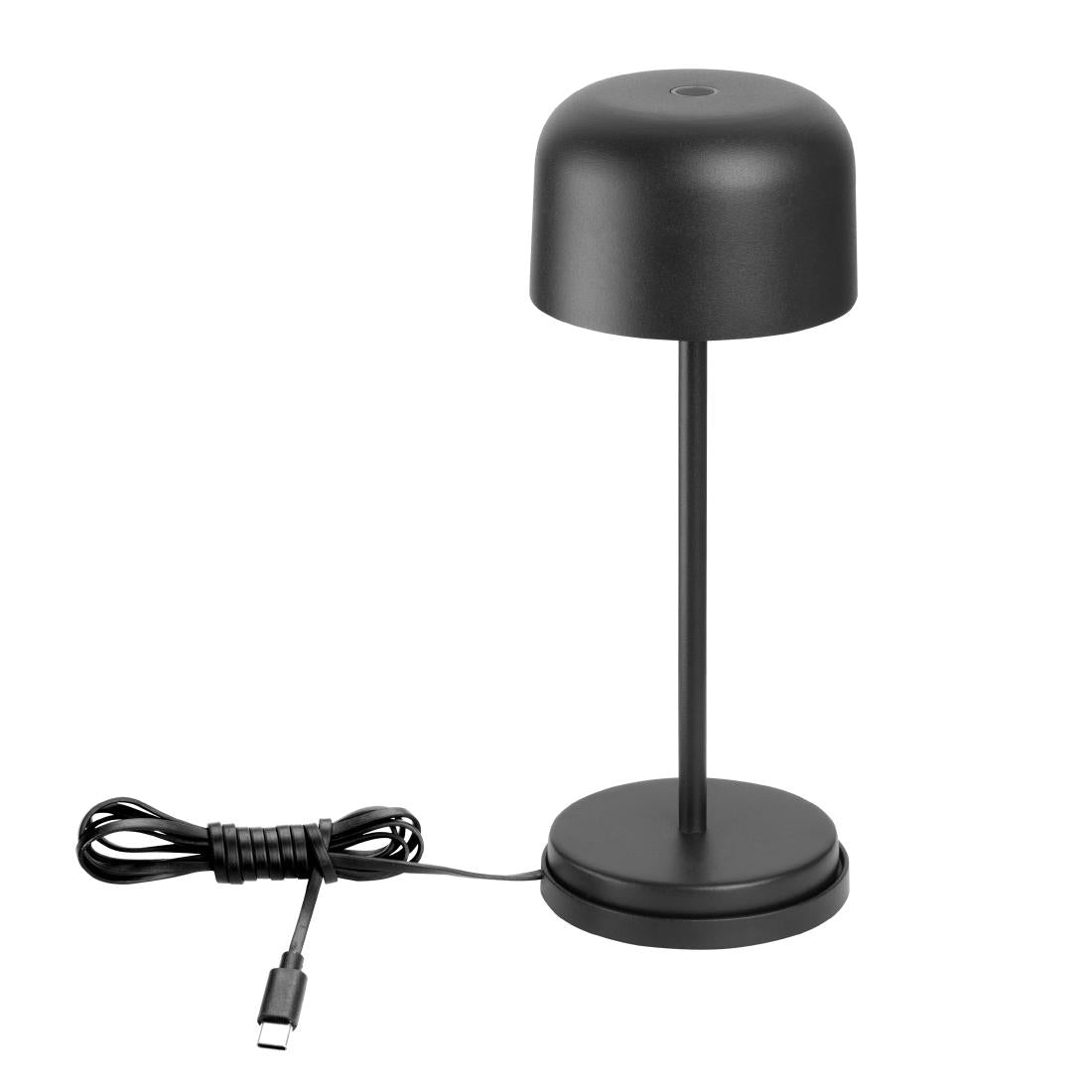 Lampe de table avec abat-jour rond Olympia Lucca noire 200mm — HZ200