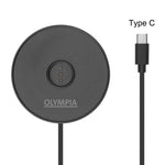 Lampe de table avec abat-jour rond Olympia Lucca noire 200mm — HZ200