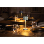 Lampe de table avec abat-jour rond Olympia Lucca verte 200mm — HZ202