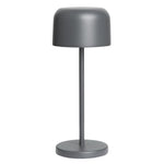 Lampe de table avec abat-jour rond Olympia Lucca grise 200mm — HZ203