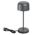 Lampe de table avec abat-jour rond Olympia Lucca grise 200mm — HZ203
