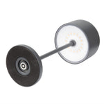 Lampe de table avec abat-jour rond Olympia Lucca grise 200mm — HZ203