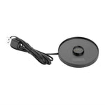 Lampe de table avec abat-jour rond Olympia Lucca grise 200mm — HZ203