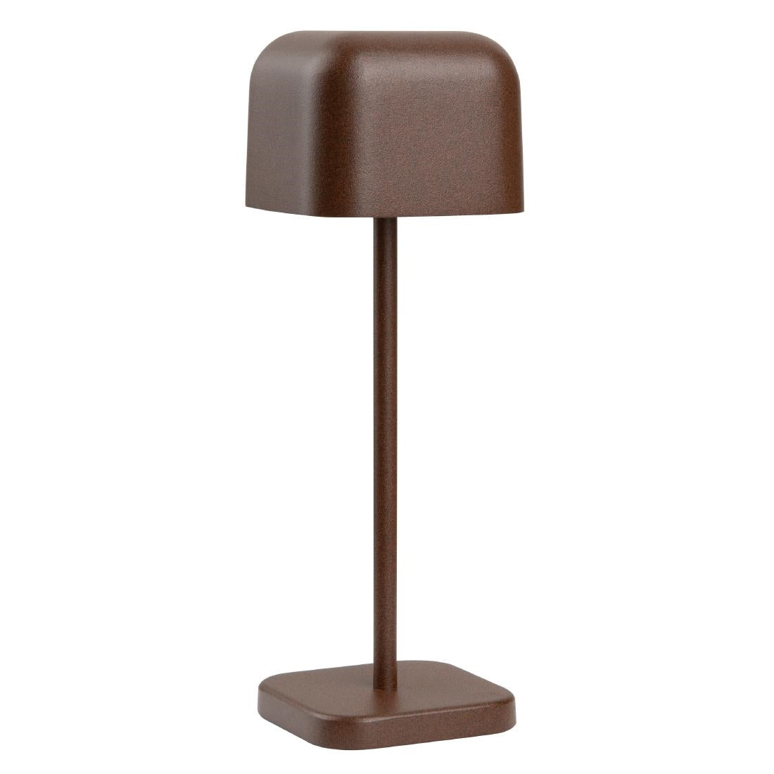 Lampe de table avec abat-jour carré Olympia Lucca marron 200mm — HZ205