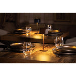 Lampe de table avec abat-jour carré Olympia Lucca marron 200mm — HZ205