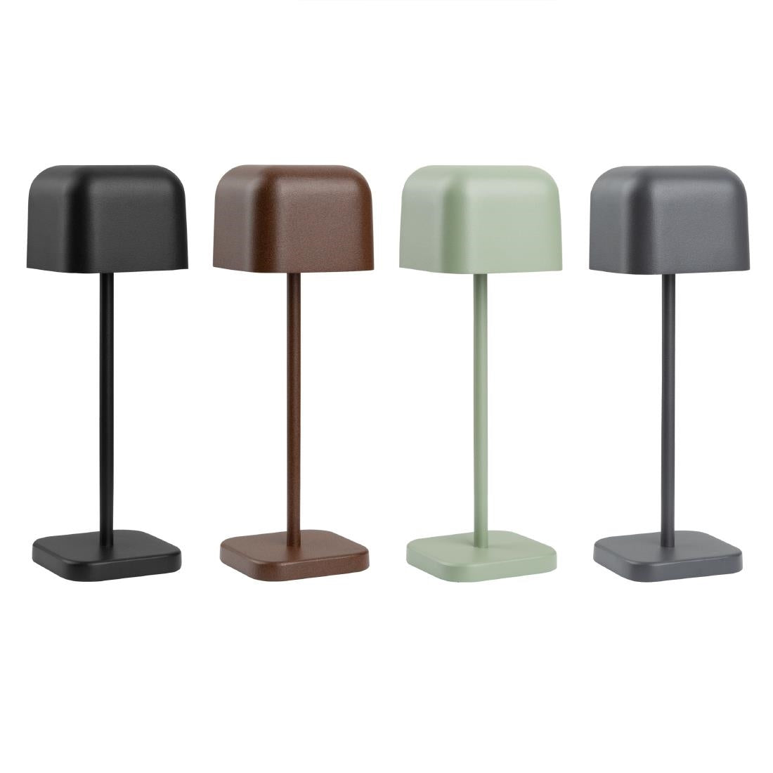 Lampe de table avec abat-jour carré Olympia Lucca verte 200mm — HZ206