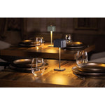 Lampe de table avec abat-jour carré Olympia Lucca grise 200mm — HZ207