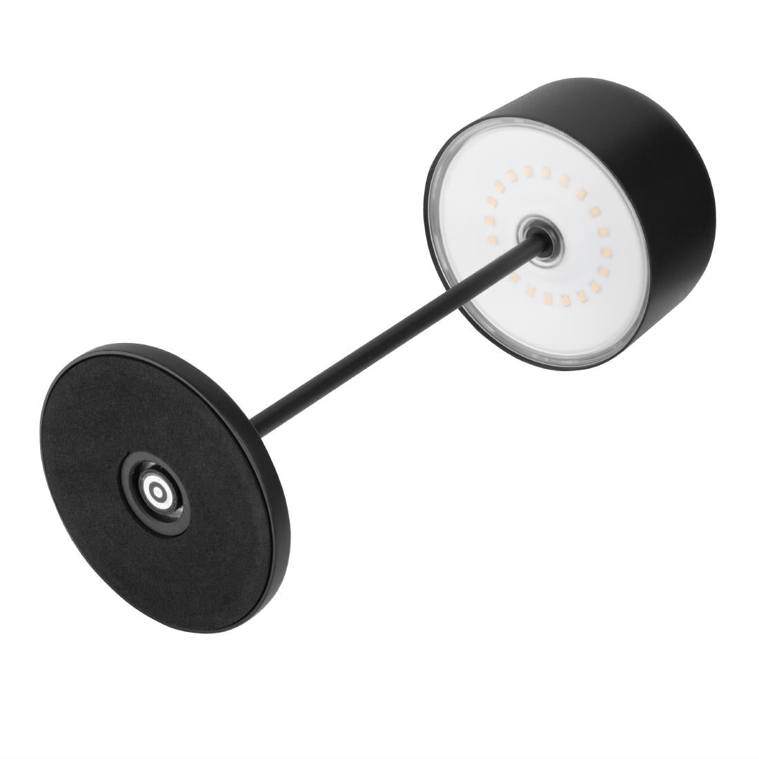 Lampe de table avec abat-jour rond Olympia Lucca noire 300mm — HZ208