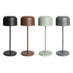 Lampe de table avec abat-jour rond Olympia Lucca verte 300mm — HZ210