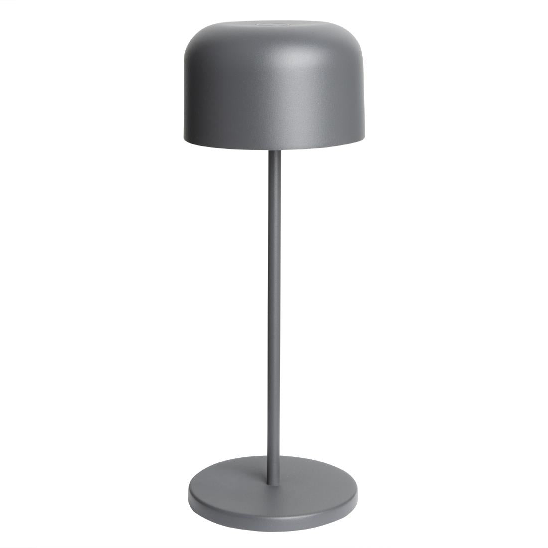 Lampe de table avec abat-jour rond Olympia Lucca grise 300mm — HZ211