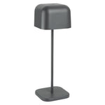 Lampe de table avec abat-jour carré Olympia Lucca grise 300mm — HZ215