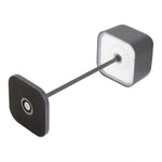Lampe de table avec abat-jour carré Olympia Lucca grise 300mm — HZ215
