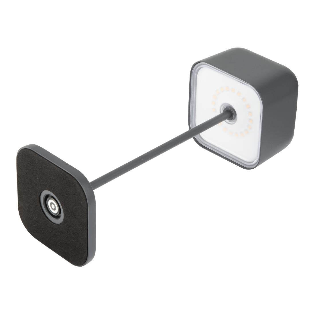 Lampe de table avec abat-jour carré Olympia Lucca grise 300mm — HZ215
