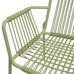 Fauteuils design corde Bolero Melbourne vert clair (lot de 4) — HZ219