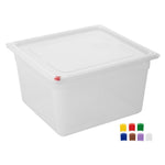 Bacs PP Hygiplas Click GN 2/3 avec couvercles et 7 clips de couleur 200mm 16,1L (lot de 4) — HZ352