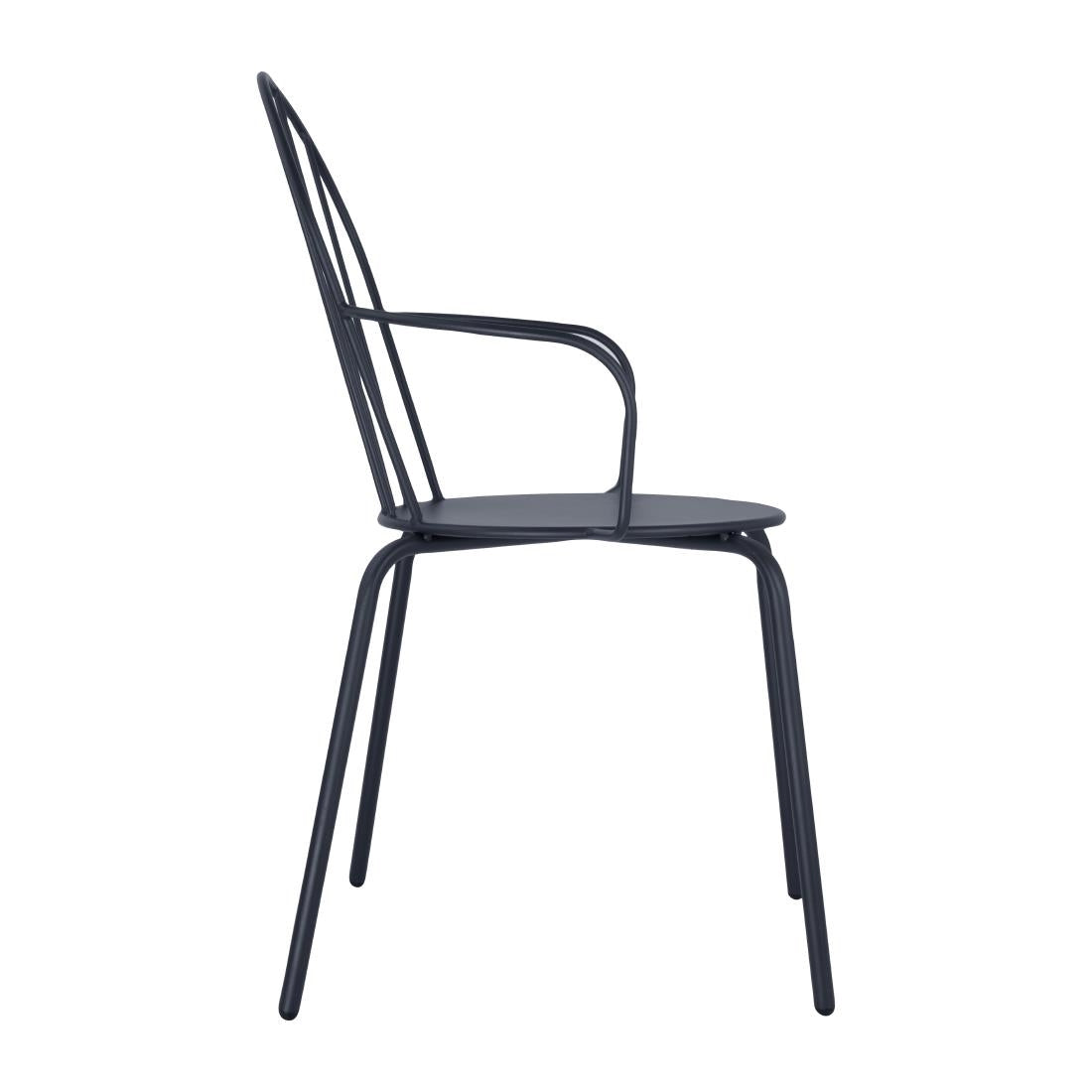 Fauteuils Bolero Adeline bleu ardoise (lot de 4) — HZ358