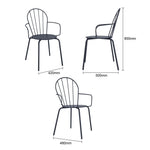 Fauteuils Bolero Adeline bleu ardoise (lot de 4) — HZ358