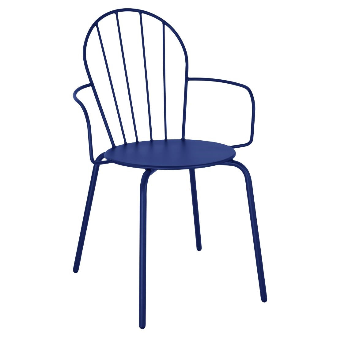 Fauteuils Bolero Adeline bleu marine (lot de 4) — HZ359