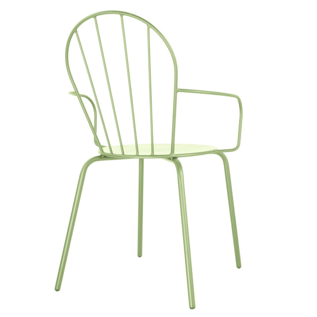 Fauteuils Bolero Adeline vert clair (lot de 4) — HZ360