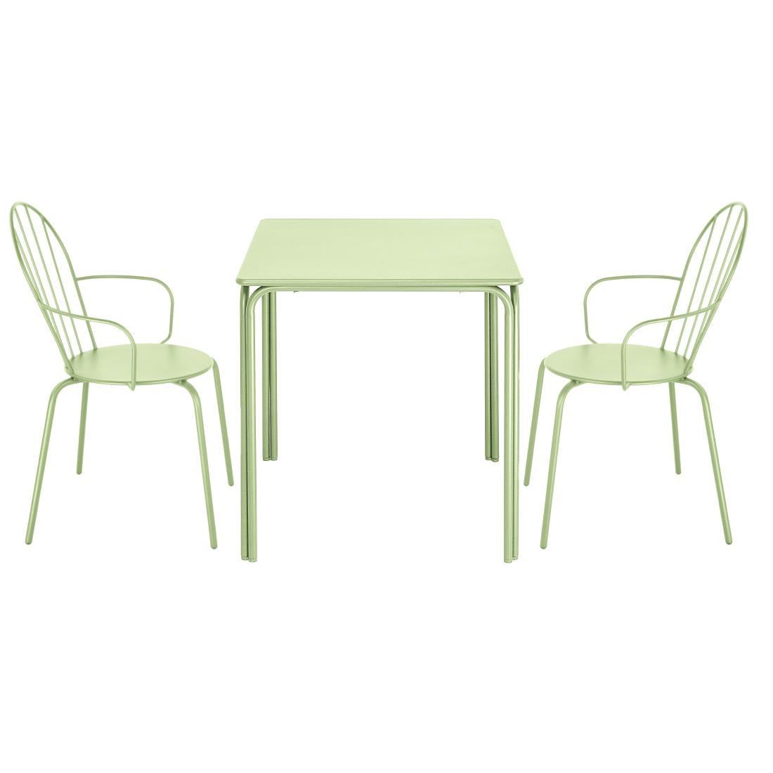 Fauteuils Bolero Adeline vert clair (lot de 4) — HZ360