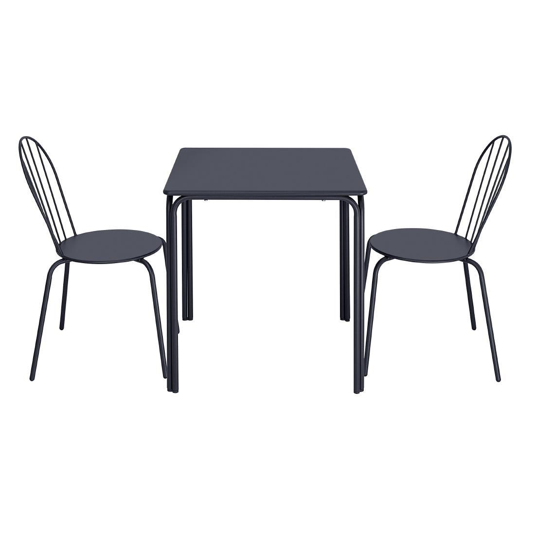 Chaises Bolero Adeline bleu ardoise (lot de 4) — HZ361
