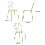 Chaises Bolero Adeline vert clair (lot de 4) — HZ363