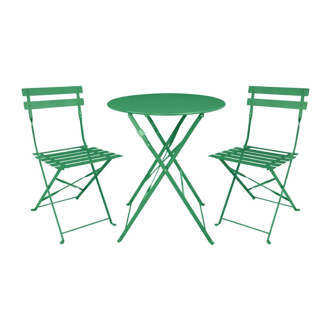 Table ronde de terrasse Bolero Perth verte 600mm — HZ367
