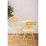 Table ronde de terrasse Bolero Perth jaune 600mm — HZ369