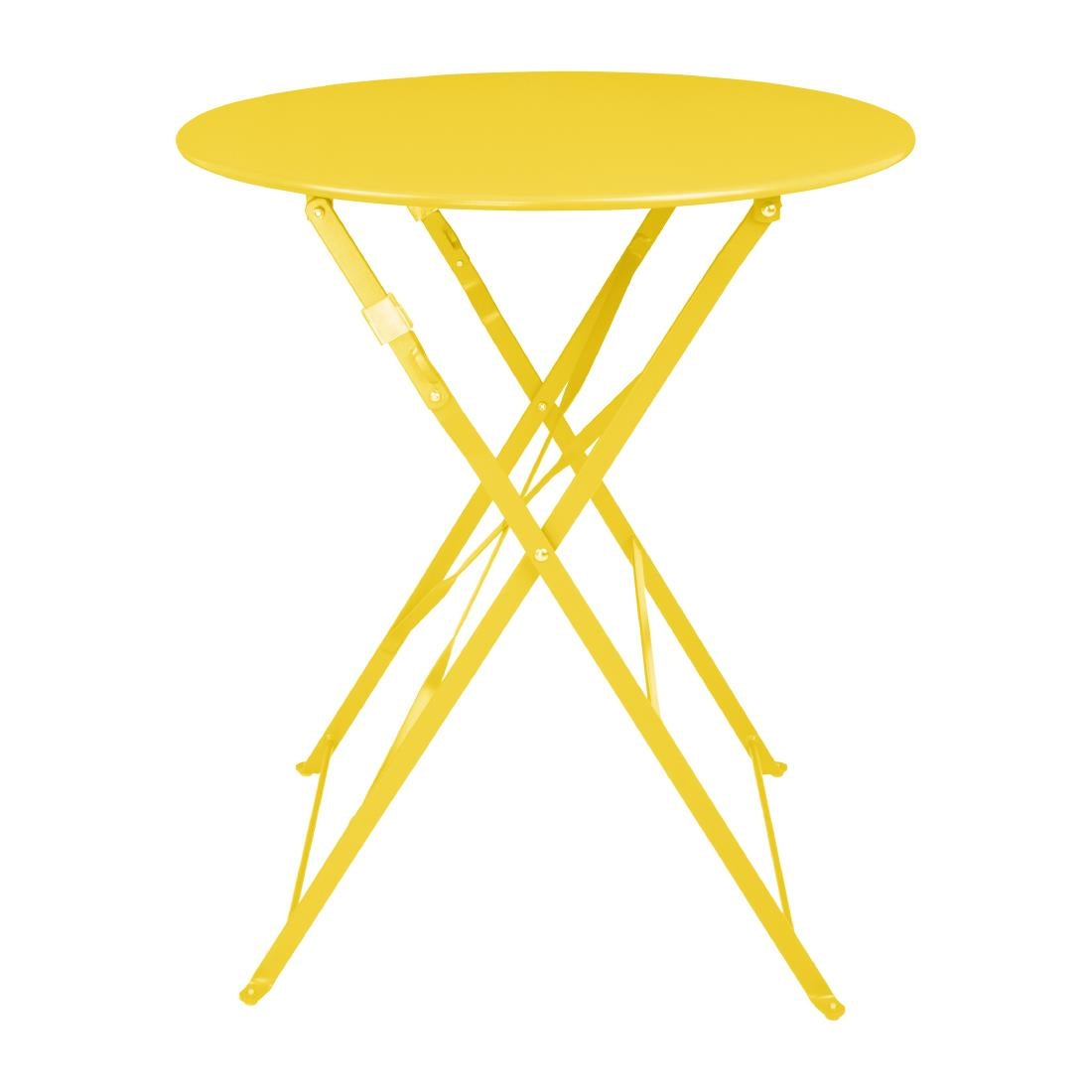 Table ronde de terrasse Bolero Perth jaune 600mm — HZ369